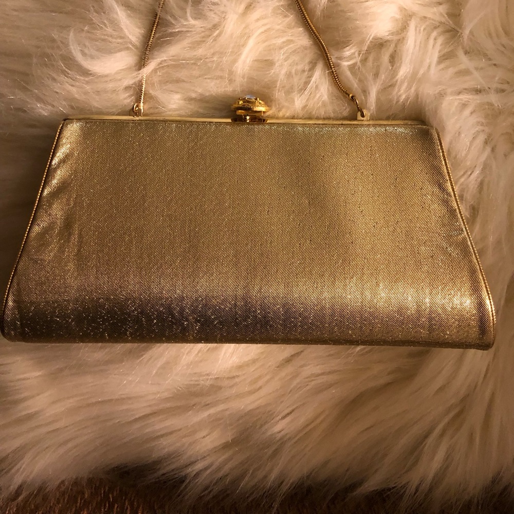 Vintage style Gold clutch purse 👛